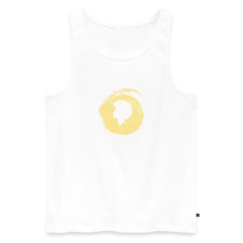 Afro Beat Soul - Men's Premium Organic Tank Top - white - Front - AI Model Male 178 light (178cm)
