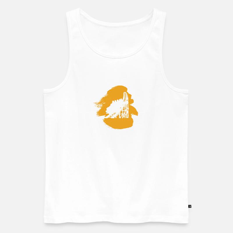 Achterbahn Rummel - Männer Premium Bio Tank Top - Weiß