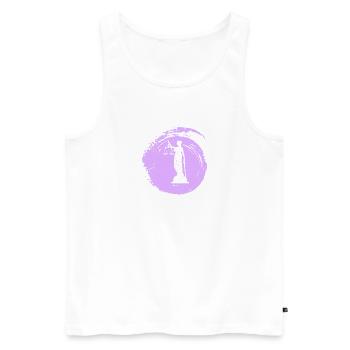 Anwalt Recht Gericht - Männer Premium Bio Tank Top - Weiß - Vorne - AI Model Male 178 light (178cm)