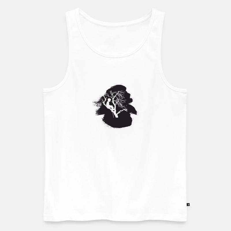 Ausruestung Klettern - Männer Premium Bio Tank Top - Weiß