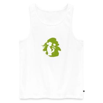 Blumenstrau Floristik Hobbygärtner - Männer Premium Bio Tank Top - Weiß - Vorne - Michal (187cm)