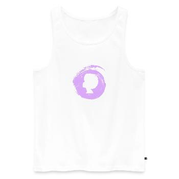 Groove Soul - Men's Premium Organic Tank Top - white - Front - AI Model Male 178 light (178cm)