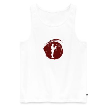 Gericht Richter Absatz - Männer Premium Bio Tank Top - Weiß - Vorne - AI Model Male 178 light (178cm)