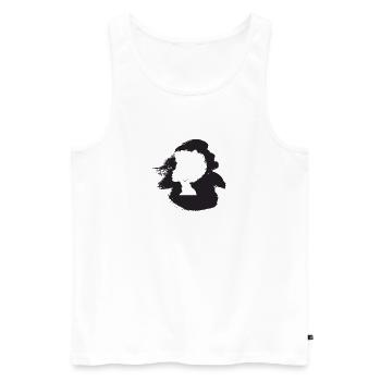 Groove Afro Beat - Men's Premium Organic Tank Top - white - Front - AI Model Male 178 light (178cm)