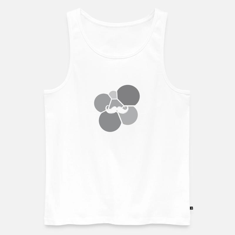 Gesichtsbehaarung Baertig - Männer Premium Bio Tank Top - Weiß