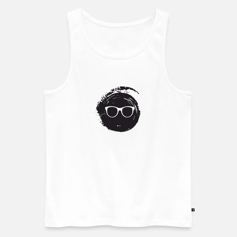 Buch Lesen - Männer Premium Bio Tank Top - Weiß