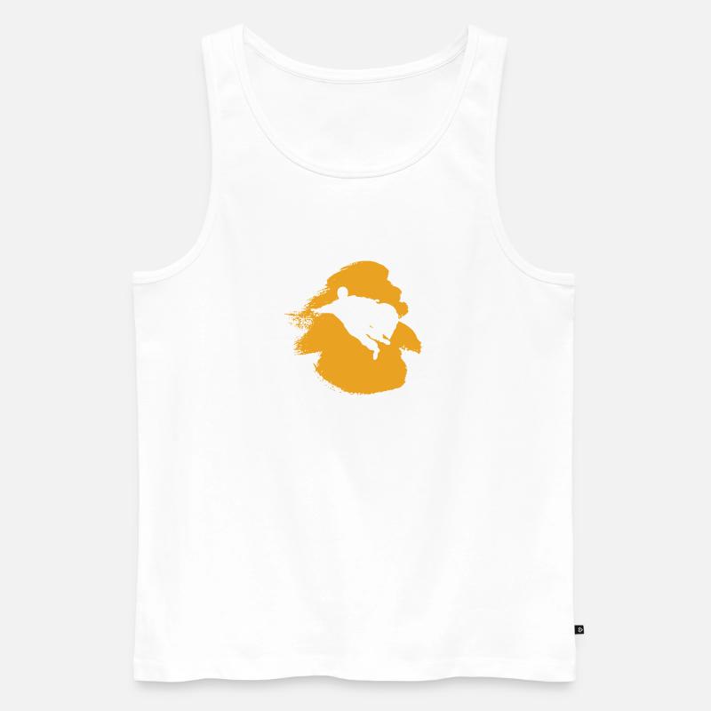 Wingsuit Stuntman Base Jumping - Männer Premium Bio Tank Top - Weiß