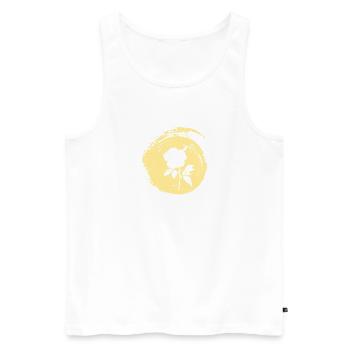 Floristry Flower Power - Men's Premium Organic Tank Top - white - Front - AI Model Male 178 light (178cm)
