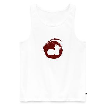 Food Truck Meal Burger - Men's Premium Organic Tank Top - white - Front - Michal (187cm)