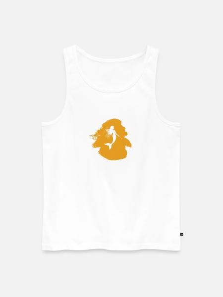 Manatee Mythical Creature - Men's Premium Organic Tank Top - white