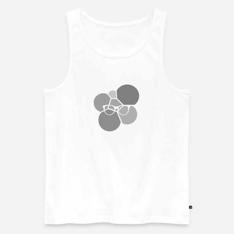 Leseratte Bildung - Männer Premium Bio Tank Top - Weiß