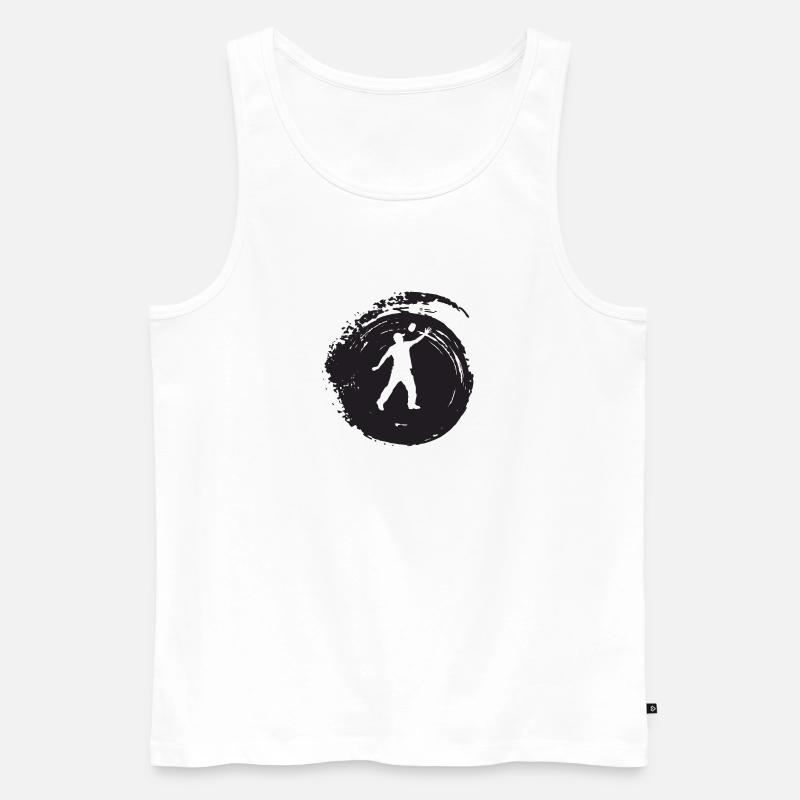 Cornhole Spiel - Männer Premium Bio Tank Top - Weiß