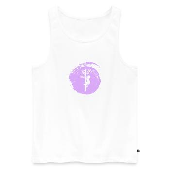 Tree Climbing Monkey - Men's Premium Organic Tank Top - white - Front - Michal (187cm)