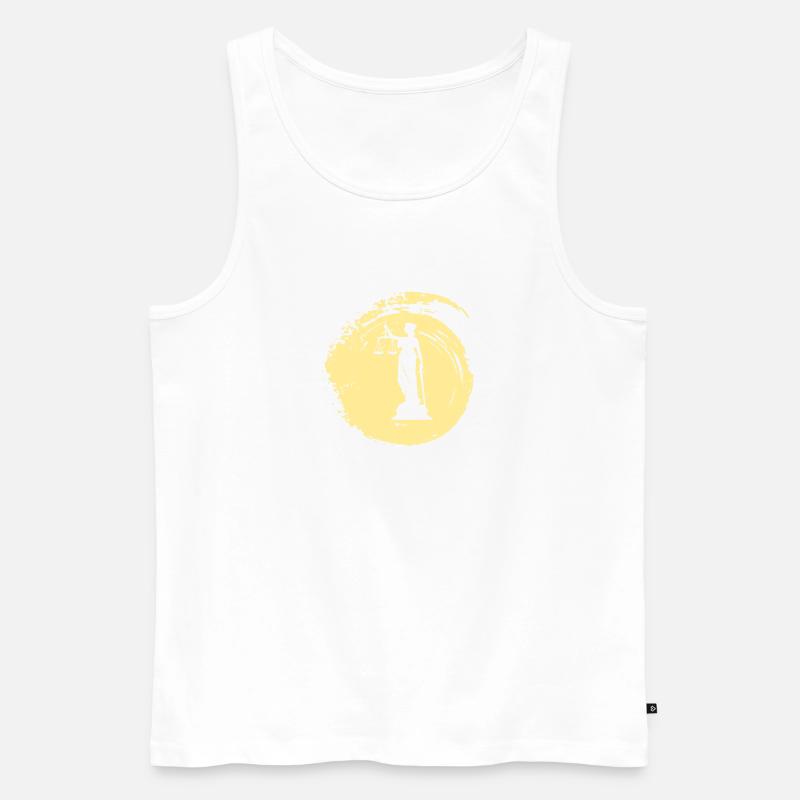 Richter Behandlung Versicherung - Männer Premium Bio Tank Top - Weiß