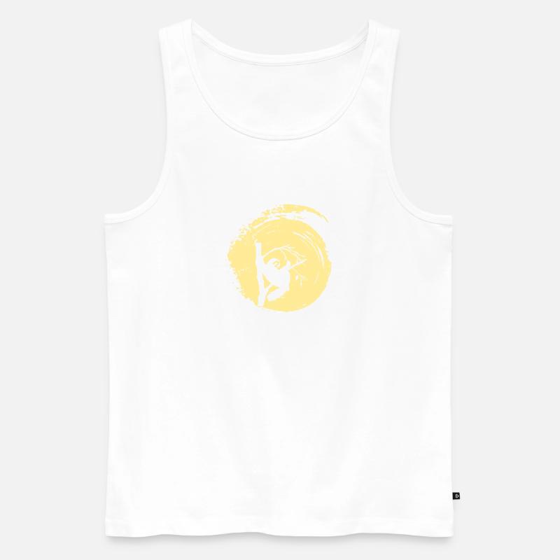 Faultier Chill - Männer Premium Bio Tank Top - Weiß