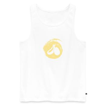 Vegan Gesund Tierschutz - Männer Premium Bio Tank Top - Weiß - Vorne - Michal (187cm)