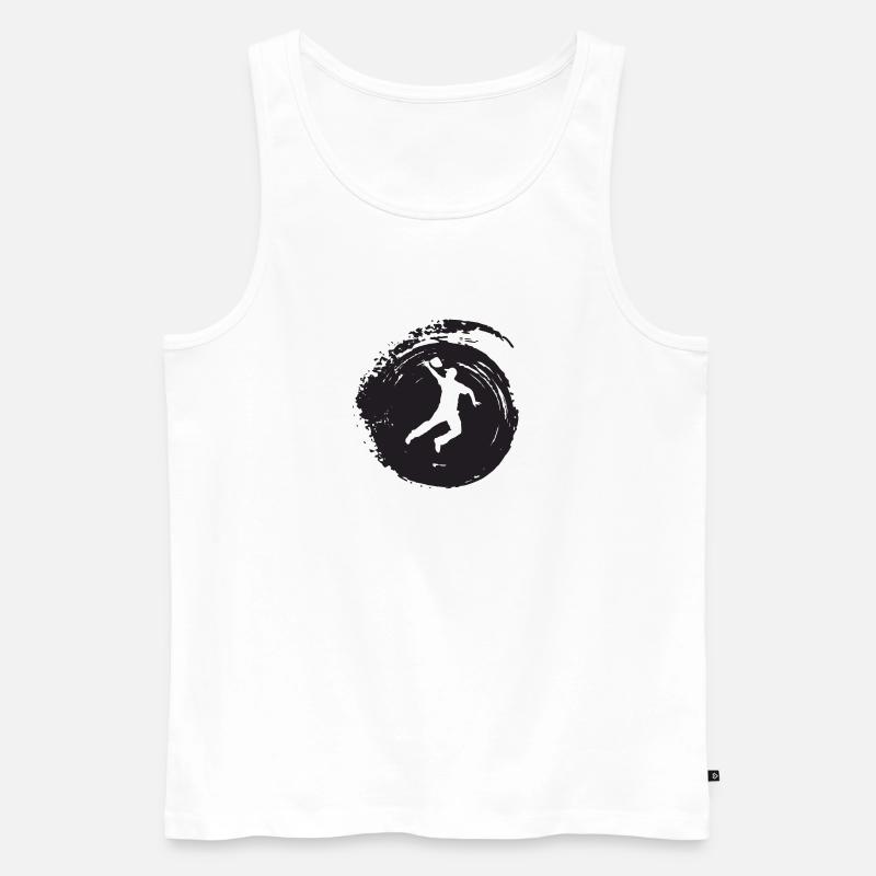 Spiel Cornhole - Männer Premium Bio Tank Top - Weiß