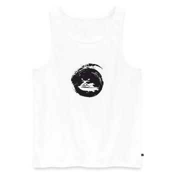 Water Skiing Jet Ski Snowmobiles - Men's Premium Organic Tank Top - white - Front - Michal (187cm)