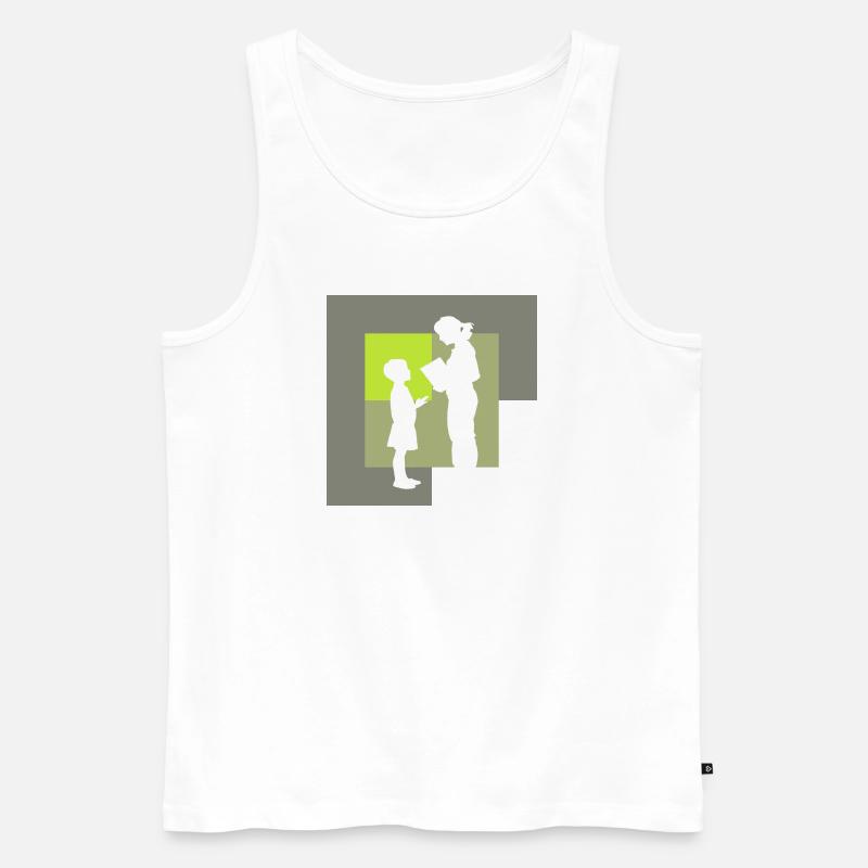 Grundschule Schule - Männer Premium Bio Tank Top - Weiß