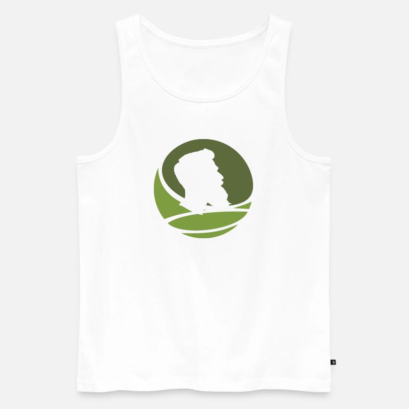 Bart Gentleman Sir - Männer Premium Bio Tank Top - Weiß