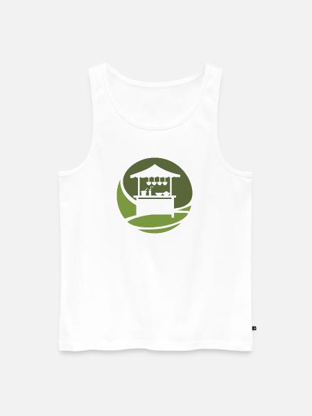 Imbisswagen Fast Food - Männer Premium Bio Tank Top - Weiß