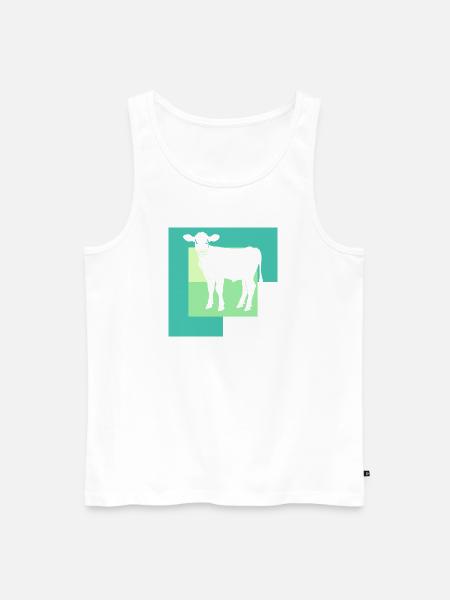 Vegan Fleisch Gesund - Männer Premium Bio Tank Top - Weiß