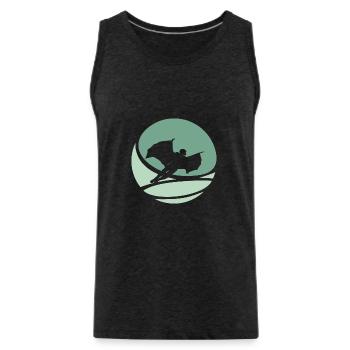 Wingsuit Gleiten Stuntman - Männer Premium Bio Tank Top - Anthrazit - Vorne - Alexander (188cm)