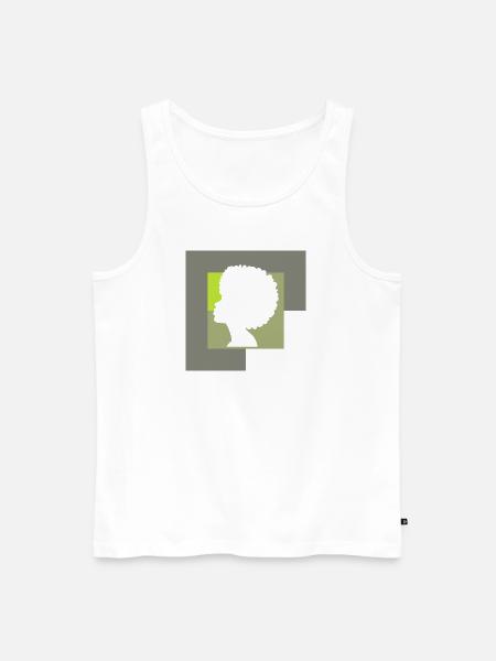 Soul Afro 70s - Männer Premium Bio Tank Top - Weiß