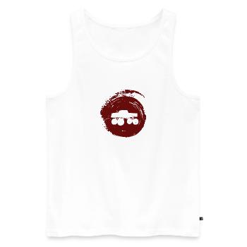 Monstertruck Jeep Offroadfahrzeuge - Männer Premium Bio Tank Top - Weiß - Vorne - Michal (187cm)