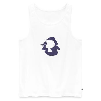 Groove 70s Funky - Männer Premium Bio Tank Top - Weiß - Vorne - Michal (187cm)