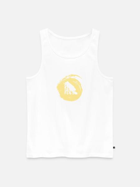 Achterbahn Maßkrug - Männer Premium Bio Tank Top - Weiß