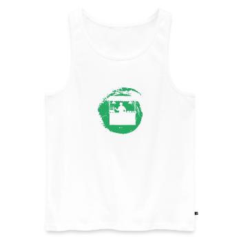 Imbisswagen Mahlzeit Fast Food - Männer Premium Bio Tank Top - Weiß - Vorne - Michal (187cm)