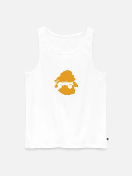 Reifen Monstertruck - Männer Premium Bio Tank Top - Weiß