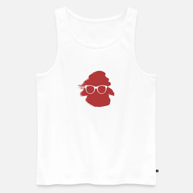 Leseratte Bildung Buch - Männer Premium Bio Tank Top - Weiß