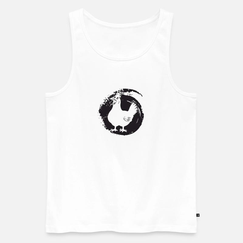 Chicken Egg Easter - Men's Premium Organic Tank Top - white