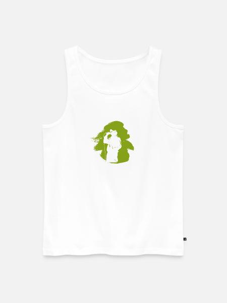 Graffiti Rapper Urban - Men's Premium Organic Tank Top - white