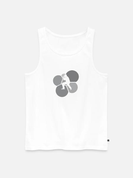 MC DJ Rapper - Männer Premium Bio Tank Top - Weiß