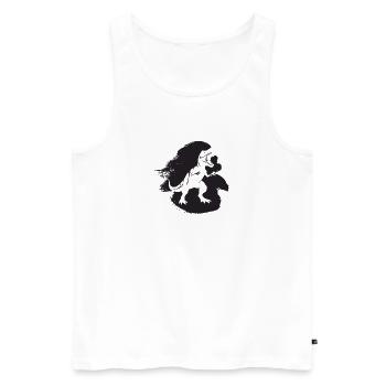 Urzeit Dinosaurs Rex - Männer Premium Bio Tank Top - Weiß - Vorne - AI Model Male 178 light (178cm)