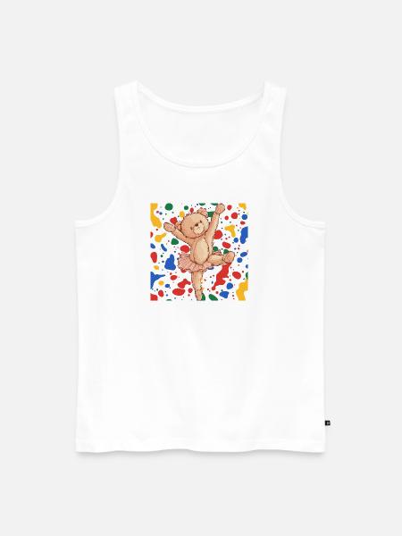 Ballerina Schwanensee - Männer Premium Bio Tank Top - Weiß