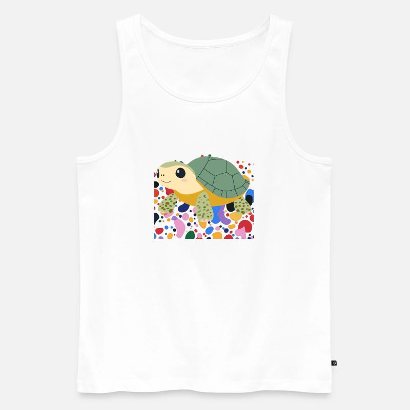 Turtle Reptil - Männer Premium Bio Tank Top - Weiß
