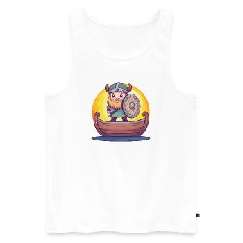 Vikings, Germanic Norse, - Men's Premium Organic Tank Top - white - Front - Michal (187cm)