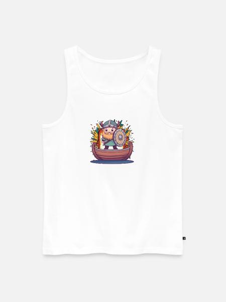 Wikinger Germanen Normanne - Männer Premium Bio Tank Top - Weiß