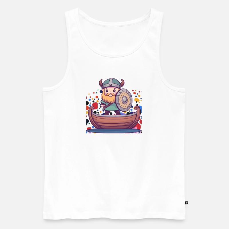 Wikinger Germanen - Männer Premium Bio Tank Top - Weiß