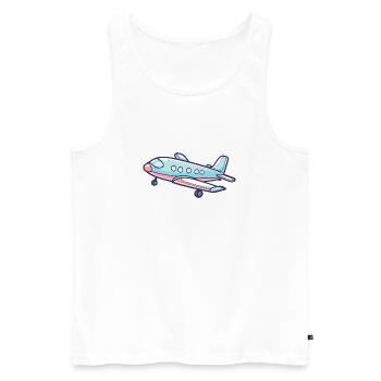 Airplane Flying Glider - Men's Premium Organic Tank Top - white - Front - Michal (187cm)