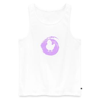 Huhn Kücken Ei - Männer Premium Bio Tank Top - Weiß - Vorne - Michal (187cm)