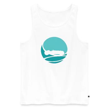 Driften Sportauto Rennwagen - Männer Premium Bio Tank Top - Weiß - Vorne - AI Model Male 178 light (178cm)