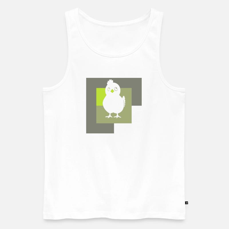 Hühnerstall Hühnchen - Männer Premium Bio Tank Top - Weiß