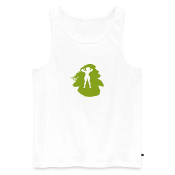 Bodybuilding Fitness Bodybuilders - Men's Premium Organic Tank Top - white - Front - AI Model Male 178 light (178cm)