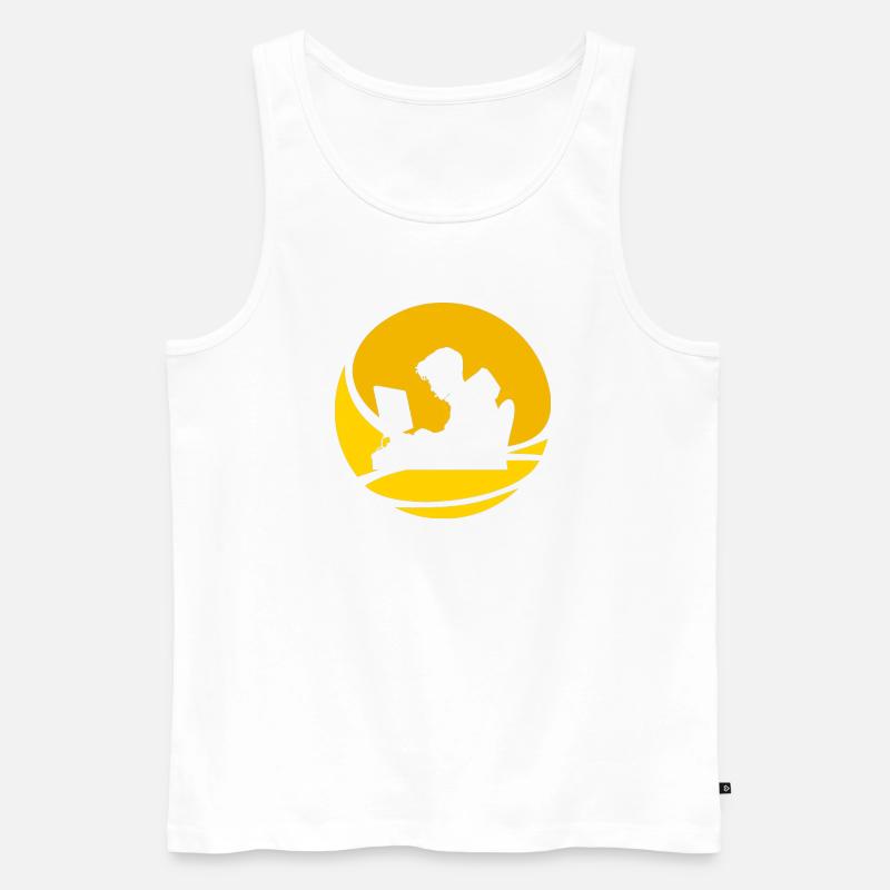 Computer Scientist Hacker Cybersecurity - Men's Premium Organic Tank Top - white