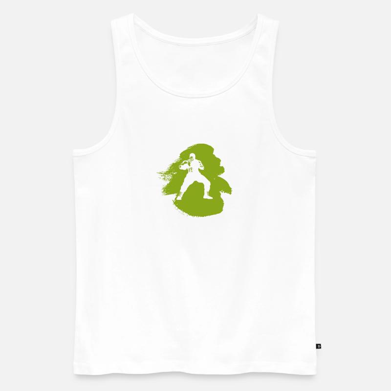 Jiujitsu Mixed Martial Arts - Männer Premium Bio Tank Top - Weiß